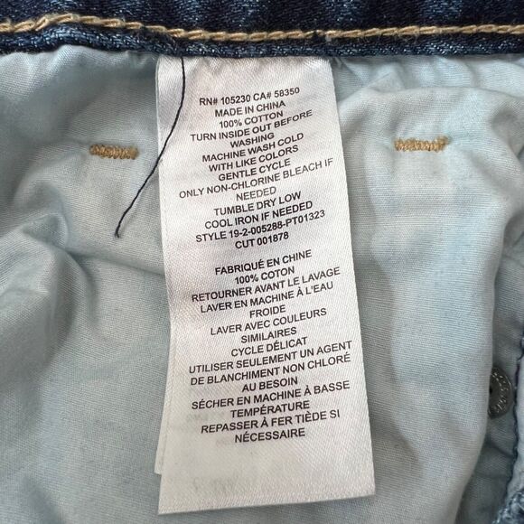 Current Elliott Womens 28 Blue‎ Denim Jeans Frayed Hem Capsule Crop - Picture 9 of 14